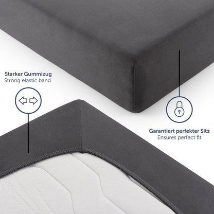 SPANNBETTLAKEN Molly - Basic aus Baumwolle, Oeko - TEX Zertifiziert - 
