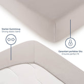 SPANNBETTLAKEN Molly - Basic aus Baumwolle, Oeko - TEX Zertifiziert - 