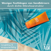 STRANDHANDTUCH aus Mikrofaser - 90x180cm kompakt und schnelltrocknend-