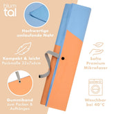 STRANDHANDTUCH aus Mikrofaser - 90x180cm kompakt und schnelltrocknend-
