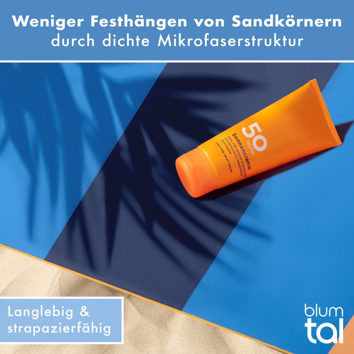 STRANDHANDTUCH aus Mikrofaser - 90x180cm kompakt und schnelltrocknend-