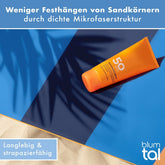 STRANDHANDTUCH aus Mikrofaser - 90x180cm kompakt und schnelltrocknend-