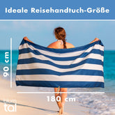 STRANDHANDTUCH aus Mikrofaser - 90x180cm kompakt und schnelltrocknend - 