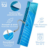 STRANDHANDTUCH aus Mikrofaser - 90x180cm kompakt und schnelltrocknend-