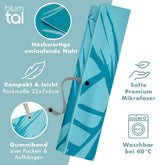 STRANDHANDTUCH aus Mikrofaser - 90x180cm kompakt und schnelltrocknend-