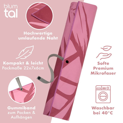 STRANDHANDTUCH aus Mikrofaser - 90x180cm kompakt und schnelltrocknend - 