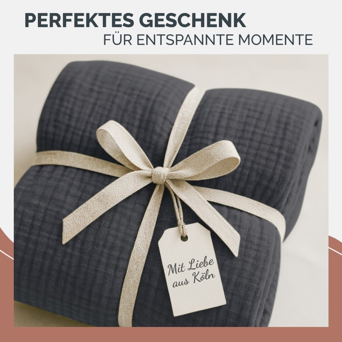 TAGESDECKE Skadis aus Musslin - 
