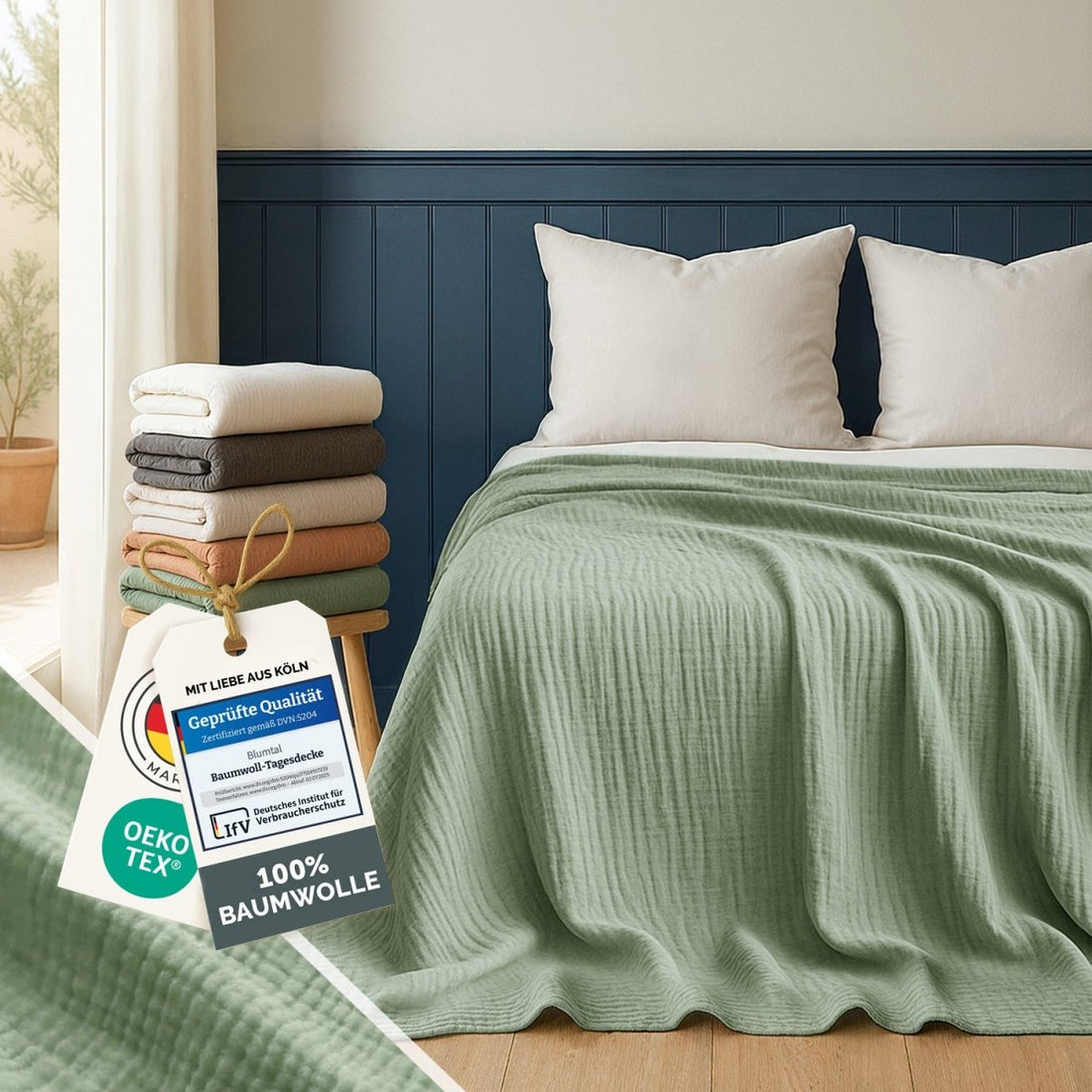 TAGESDECKE Skadis Muslin - 