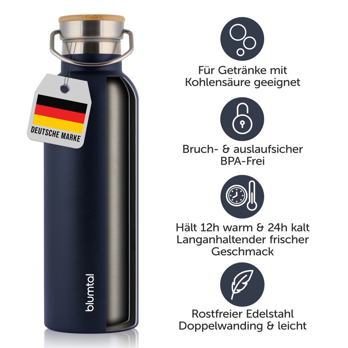 THERMOSFLASCHE Leni - BPA frei, verschiede Größen &amp; Farben - 