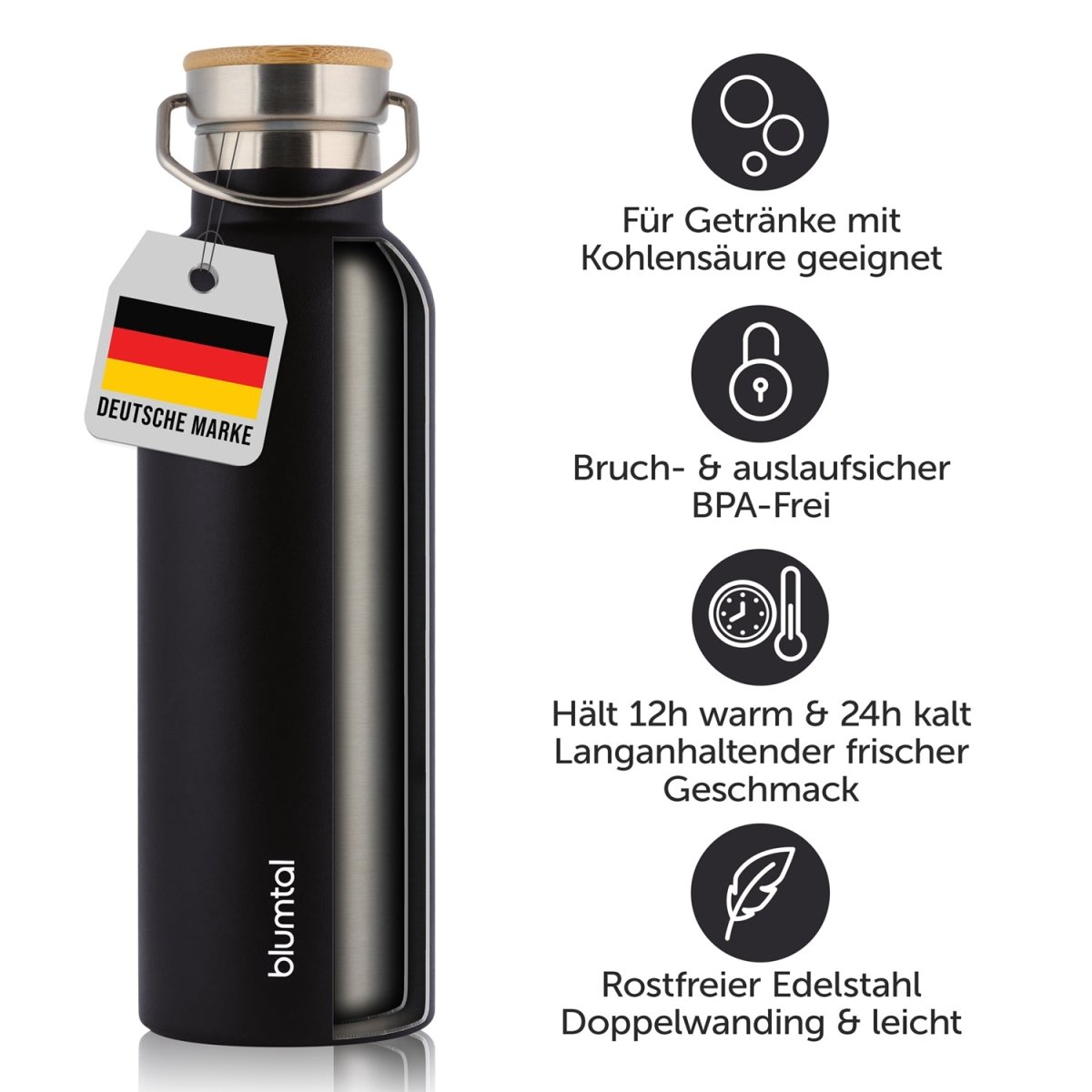 THERMOSFLASCHE Leni - BPA frei, verschiede Größen &amp; Farben - 