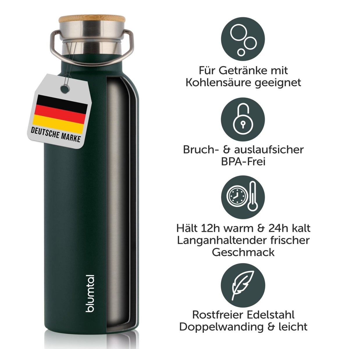 THERMOSFLASCHE Leni - BPA frei, verschiede Größen &amp; Farben - 