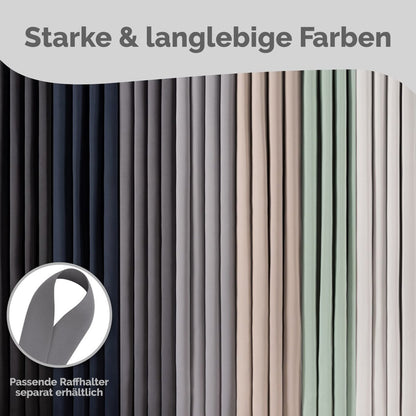 VERDUNKELUNGSVORHÄNGE mit Kräuselband - 