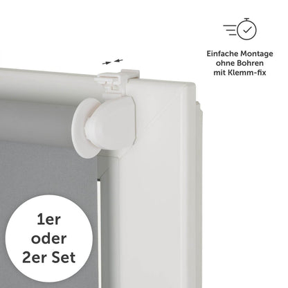 VERDUNKLUNGSROLLO Oscar - Klemmfix Rollo ohne Bohren - 