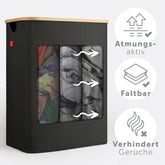 WÄSCHEKORB mit herausnehmbaren Wäschesack - 