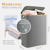 WÄSCHEKORB mit herausnehmbaren Wäschesack - 