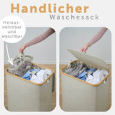 WÄSCHEKORB mit herausnehmbaren Wäschesack - 