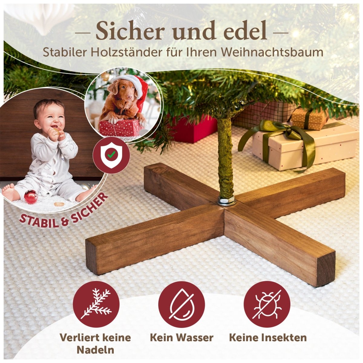 WEIHNACHTBAUM - Premium naturgetreues PE und PVC - 