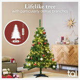 WEIHNACHTSBAUM - künstlich mit naturgetreuen PVC - Nadeln - 