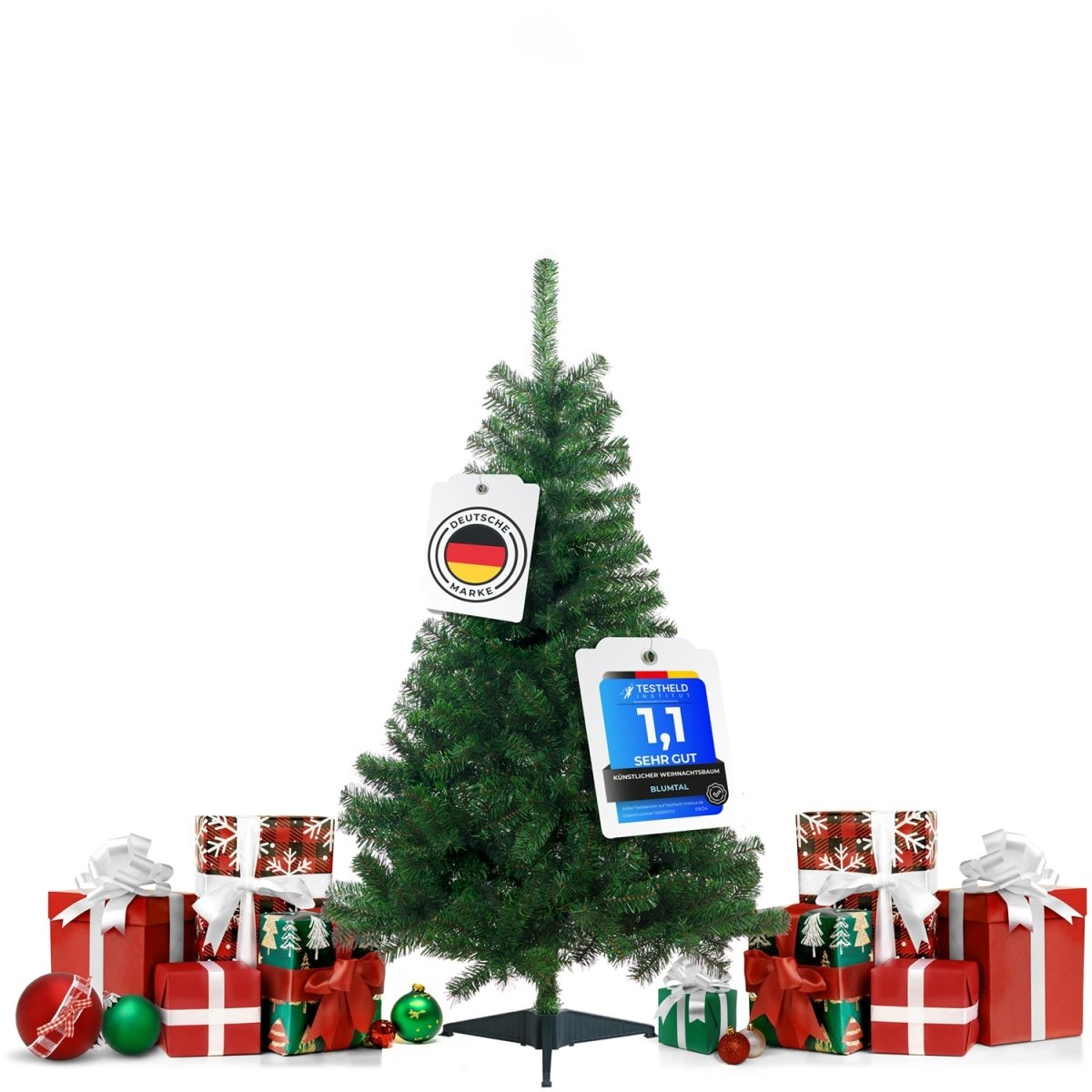 WEIHNACHTSBAUM - künstlich mit naturgetreuen PVC - Nadeln - 
