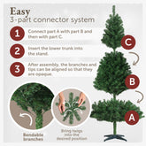 WEIHNACHTSBAUM - künstlich mit naturgetreuen PVC - Nadeln - 