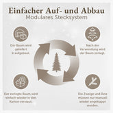 WEIHNACHTSBAUM - künstlich mit naturgetreuen PVC - Nadeln - 