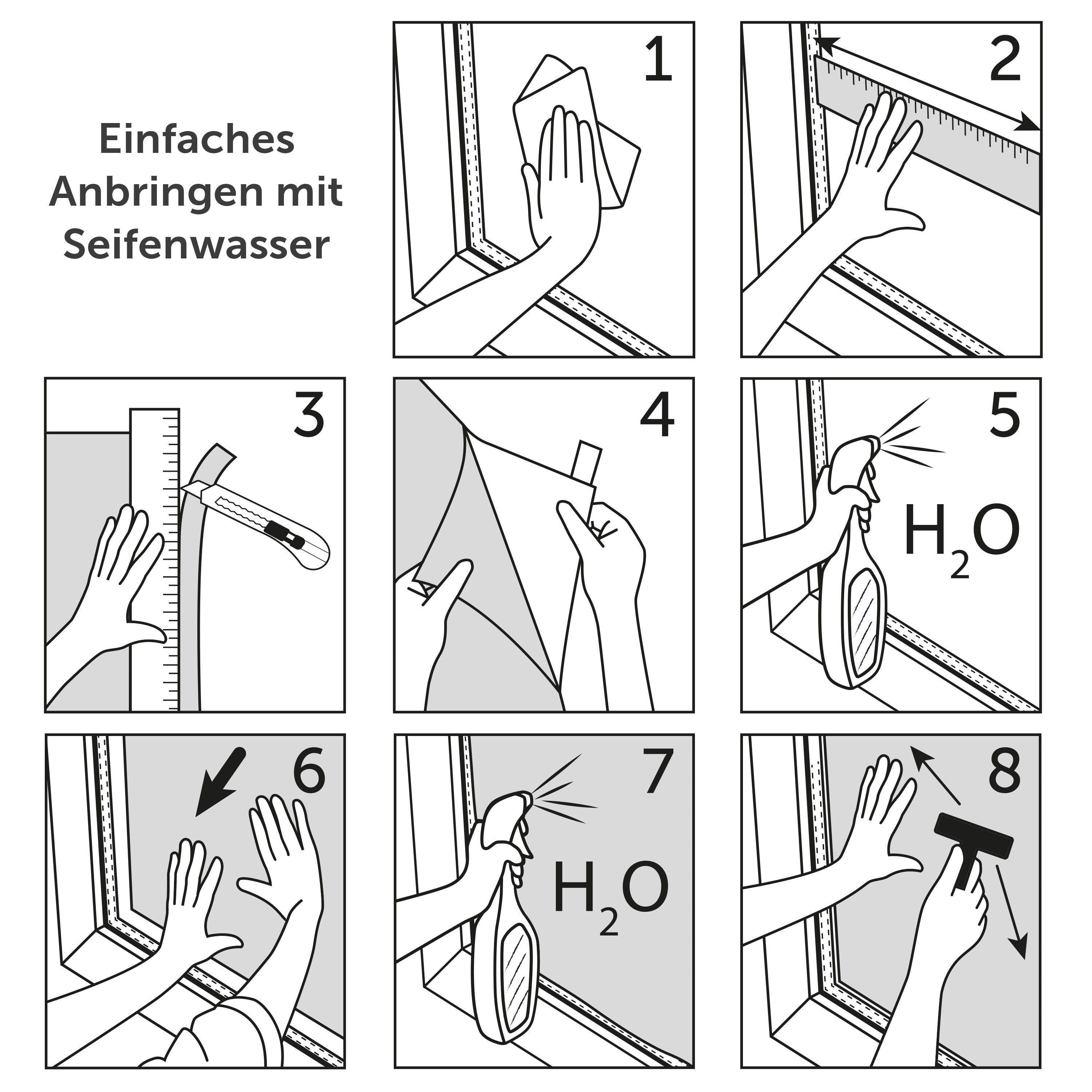 Fensterfolie Blickdicht mit Milchglas-Effekt für Privatsphäre - Blumtal.com