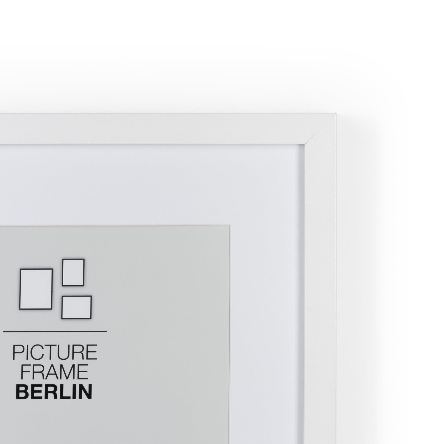 Bilderrahmen Berlin - Hochwertiger Fotorahmen mit Passepartout, 2 Farben - Blumtal.com