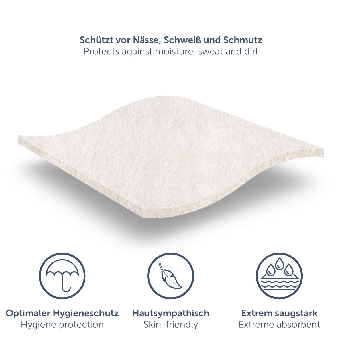 MATRATZENSCHONER Max - aus 100% natürlicher Baumwolle, atmungsaktiv und Oeko - Tex Zertifiziert - 